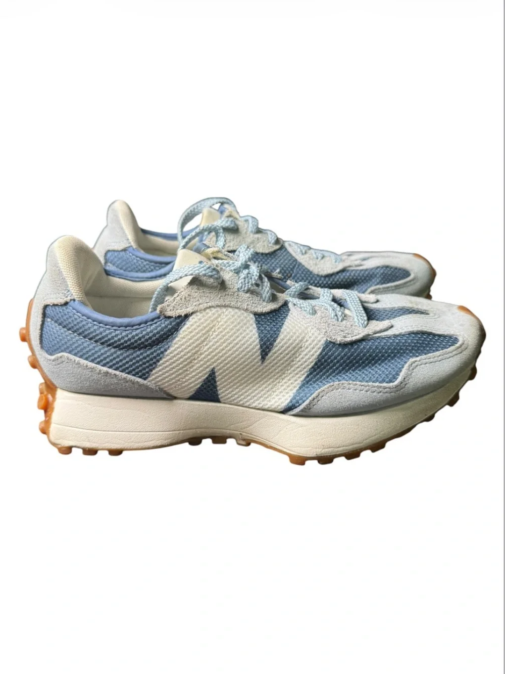 New Balance 327 MS327MQ Sneakers Blue White Gum Sole Women’s 6.5 / Men’s 5
